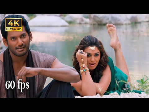 Vaa Vaa Vaa Vennila 4K 60fps Video Song | Aambala | Vishal,Hansika | Sundar C | Hiphop Tamizha