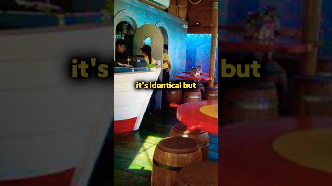 A REAL LIFE KRUSTY KRAB RESTAURANT?! #spongebob #nickelodeon #mrkrabs #cartoon #food