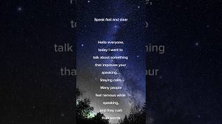 Improve Your Spoken English by Reading Simple Sentences on Screen 💬
