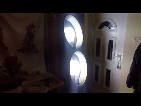 EKA 21-26-101 2X1000W Hungarian Gigant Lamp Fixture from 1970's! [HD]