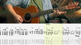 Yusuf / Cat Stevens - Father and Son (Guitar Play-Along Video With TAB)
