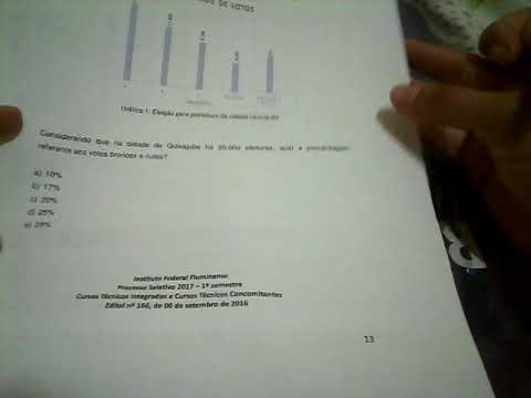 Questão 15 IFF 2017