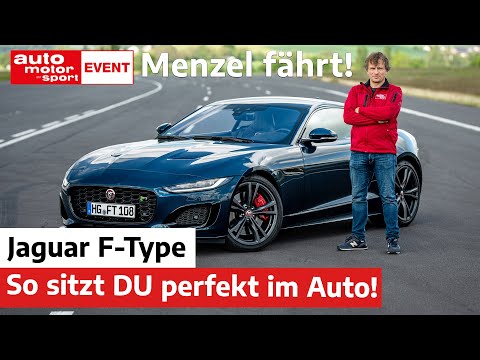 Menzel fährt Jaguar F-Type: Das musst DU wissen zur perfekten Sitzposition! | auto motor und sport