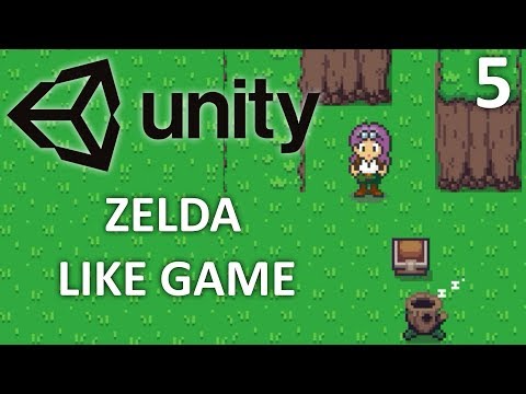 Unity Zelda-like Game #5 (Boomerang and Lever Switch)