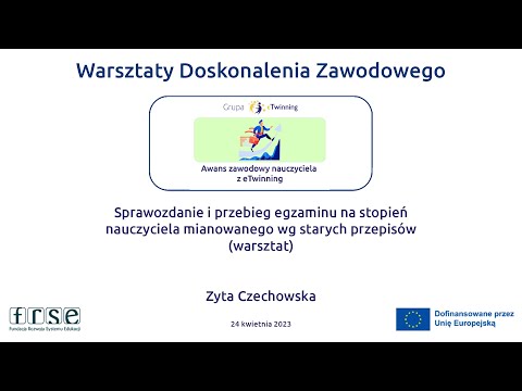 24.04.2023 -Sprawozdanie i przebieg egzaminu na stopień nauczyciela mianowanego wg starych przepisów