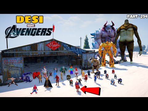 DESI Avengers Playing Chupan Chupai in Village with Supergirl in GTA 5 | #294