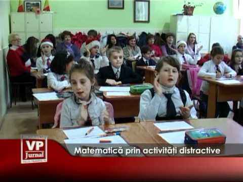 Matematica învăţată prin activităţi distractive