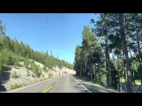 Targhee Pass on road towards West Yellowstone, MT, USA