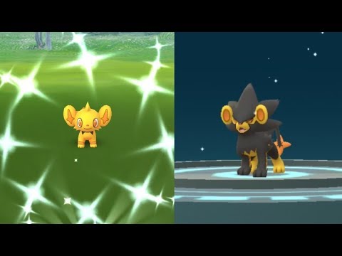 WE CAUGHT SHINY SHINX! POKEMON GO SHINY SHINX EVOLVES INTO SHINY LUXRAY!
