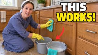 The Best Way to Clean Wood Kitchen Cabinets!