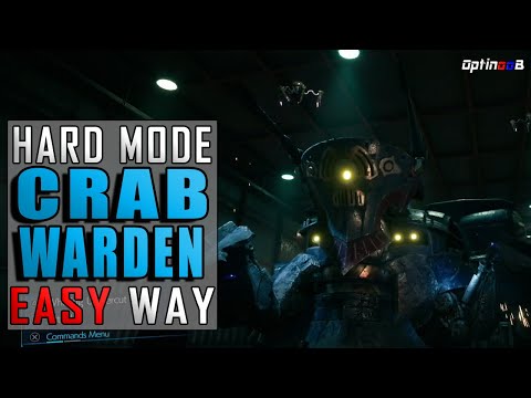FF7R - EASY WAY to defeat CRAB WARDEN on HARD mode