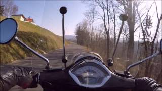 preview picture of video '2015-03-10 Alte Weinstraße - Vespa GTS 300ie ABS 2014 - GoPro Hero4 Black'