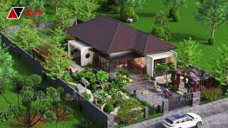 NHÀ VƯỜN 1 TẦNG MÁI NHẬT 180M2 ĐẸP ĐẾN TỪNG CENTIMET #nhàvườngiárẻ
