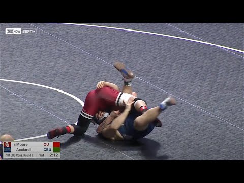 184lbs Keegan Moore (Oklahoma) vs Peter Acciardi (Cal Baptist)