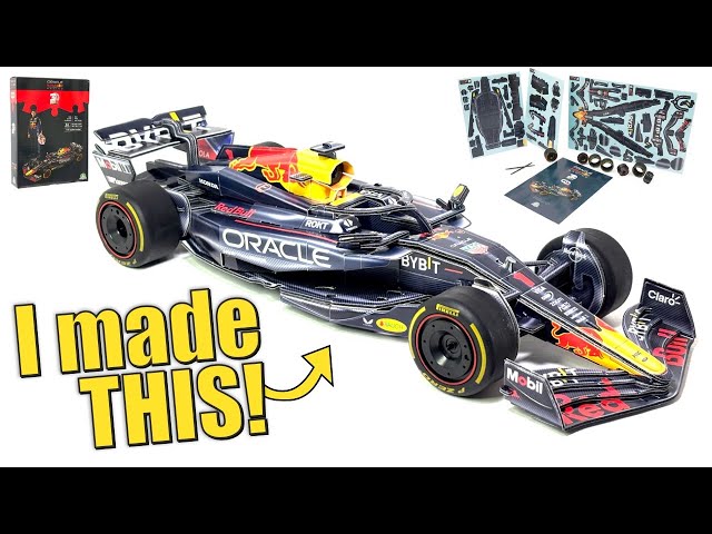 Vídeo relacionado con GP Sport, Red Bull Puzzle 3D F1 Car, Réplica del Coche Monoplaza de F1, Fabricada en Espuma EPS y Cartón y Neumáticos de Plástico, Montaje Fácil Sin Herramientas ni Pegamento, Famosa (REP00000)