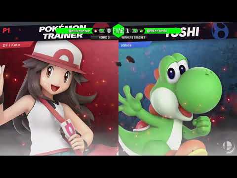 EVAC 1/2/19 - SSBU - Andre (Pokemon Trainer) vs Nikes (Yoshi)