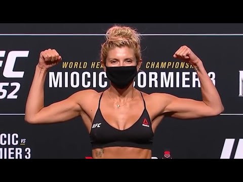 Ashley Yoder and Livinha Souza - Official Weigh-ins - (UFC 252: Miocic vs. Cormier 3) - /r/WMMA