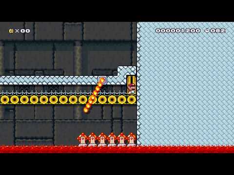 Super Mario Maker - "The Gauntlet 2 - Gauntlet Harder" (easy method)