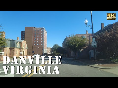 Danville, Virginia - [4K] Downtown Tour