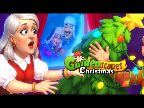 GARDENSCAPES NEW ACRES | Christmas with Parents | FULL GAME | Gameplay Walkthrough