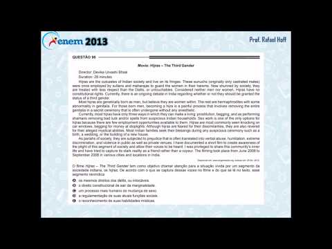Inglês Enem 2013 PPL: compreensão de texto (filme).