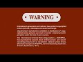 Sony Warning Screen 2013 2018 1080p HD