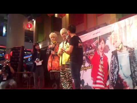 120114 Bang & Zelo the first Asia tour in Malaysia