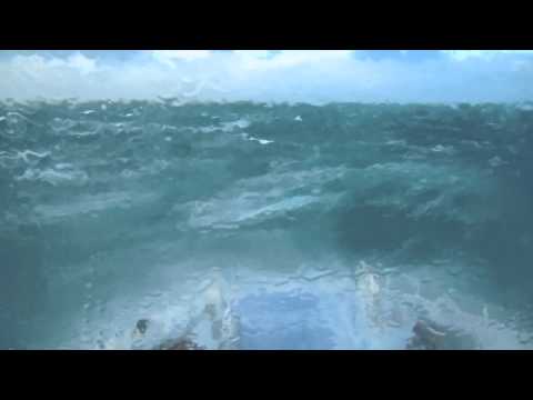 Rough seas crossing the Cook Strait
