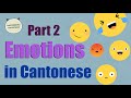 Learning About Feelings And Emotions In Cantonese PART 2 感覺 情感 粵語 Cantonese Vocabulary