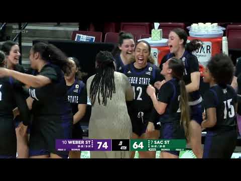 Weber State beats wins first round game in Big Sky Tournament - 3/7/22