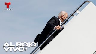 Joe Biden sufre una aparatosa caída al subir al avión presidencial con rumbo a Georgia