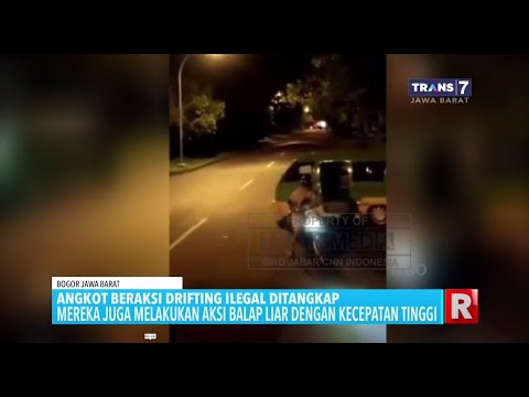 Aksi Angkot Drifting Ilegal di Bogor