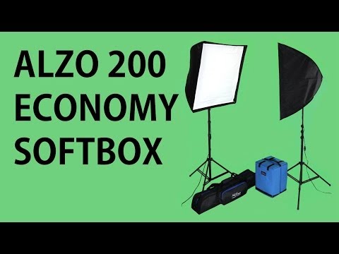 ALZO 200 Economy Softbox Video Light Demonstration