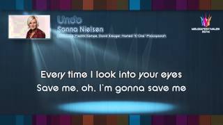 Sanna Nielsen - &quot;Undo&quot; - (on screen lyrics)