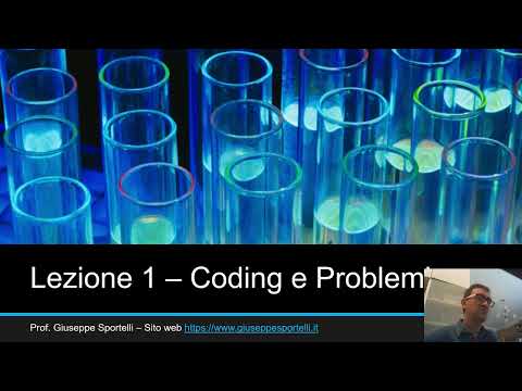 Lezione 1  - Il Coding e il Pensiero Computazionale