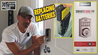 How To Replace Batteries On Kwikset SmartCode 914 Door Lock  (Phillips Vision: Episode - 97)