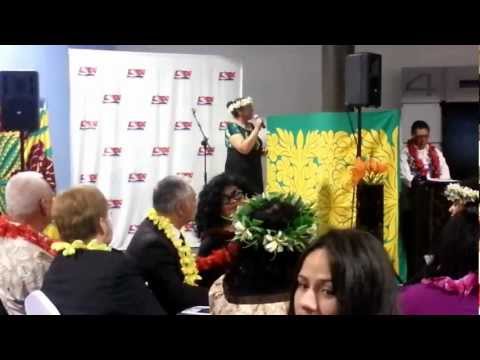 Ngaire Karati singing 'Taku Ipukarea'