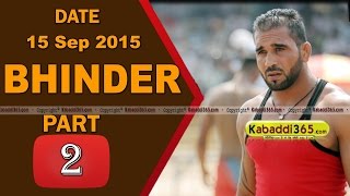 (1) Bhinder (Moga) Kabaddi Touranament 15 Sep 2015