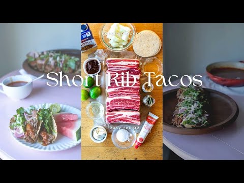 How To Make The Juiciest Most Mouthwatering Easy Slow Cooker Spicy Beef Short Rib Tacos EVER!!!!