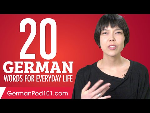 20 German Words for Everyday Life - Basic Vocabulary #1