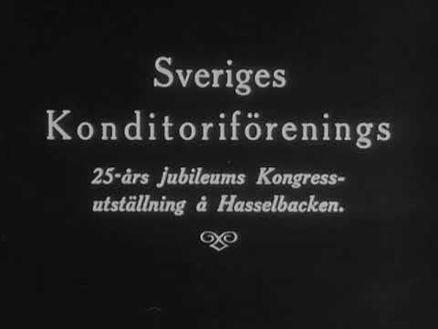 Sveriges konditoriförenings 25 års jubileumskongressutställning å Hasselbacken(1930)