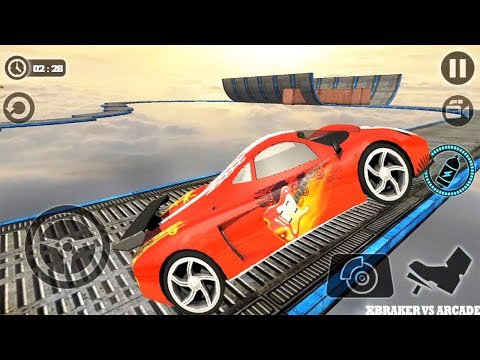 Impossible Car Tracks 3D: Red Car Driving Simulator Stage 9,10&11 Completed -Android GamePlay