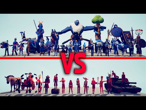 EXTENDED LEGACY Team vs SECRETS Team - Totally Accurate Battle Simulator TABS