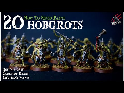 HOW TO PAINT KRULEBOYZ HOBGROT SLITTAZ - Warhammer Age Of Sigmar Warcry Contrast Paints Step By Step