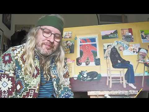 Jack Greenwood Talks About His Latest Work In Progress. Acrylic On Canvas.