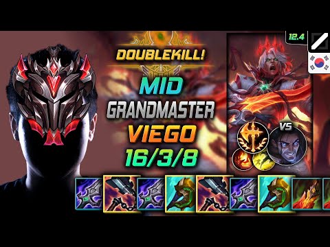 GrandMaster Viego Mid vs Sylas - 천상계 미드 비에고 선혈 정복자 - LOL KR 12.4