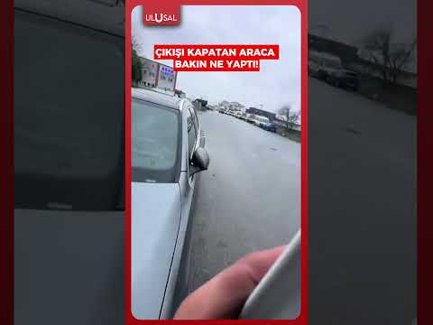 TIR şoförü, çıkışını engelleyecek şekilde park eden lüks aracın kapı koluna gres yağı sürdü #shorts