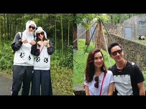 Former Super Junior member Hangeng spotted on a cute date with Celina Jade at the Chengdu Panda Base