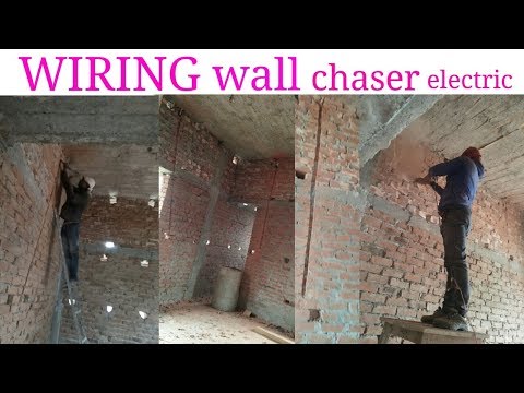House wiring।।वाल कटिंग।।wall chaser Video