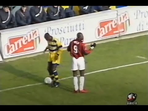 Parma - Milan / Serie A 1998-1999 (Weah, Crespo, Chiesa, Buffon, Cannavaro, Maldini, Thuram, Baggio)